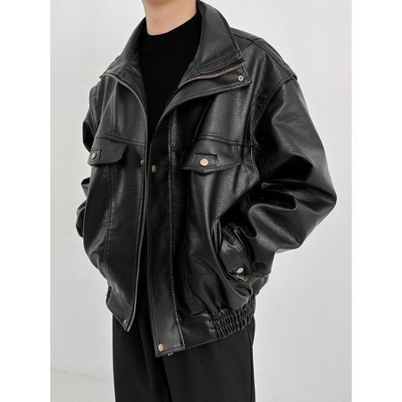 Men's Fashion PU Leather Jacket